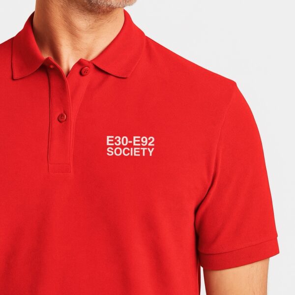 E30–E92 Society // Driver’s Polo Shirt - Image 2